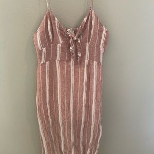 Striped midi dress NWOT